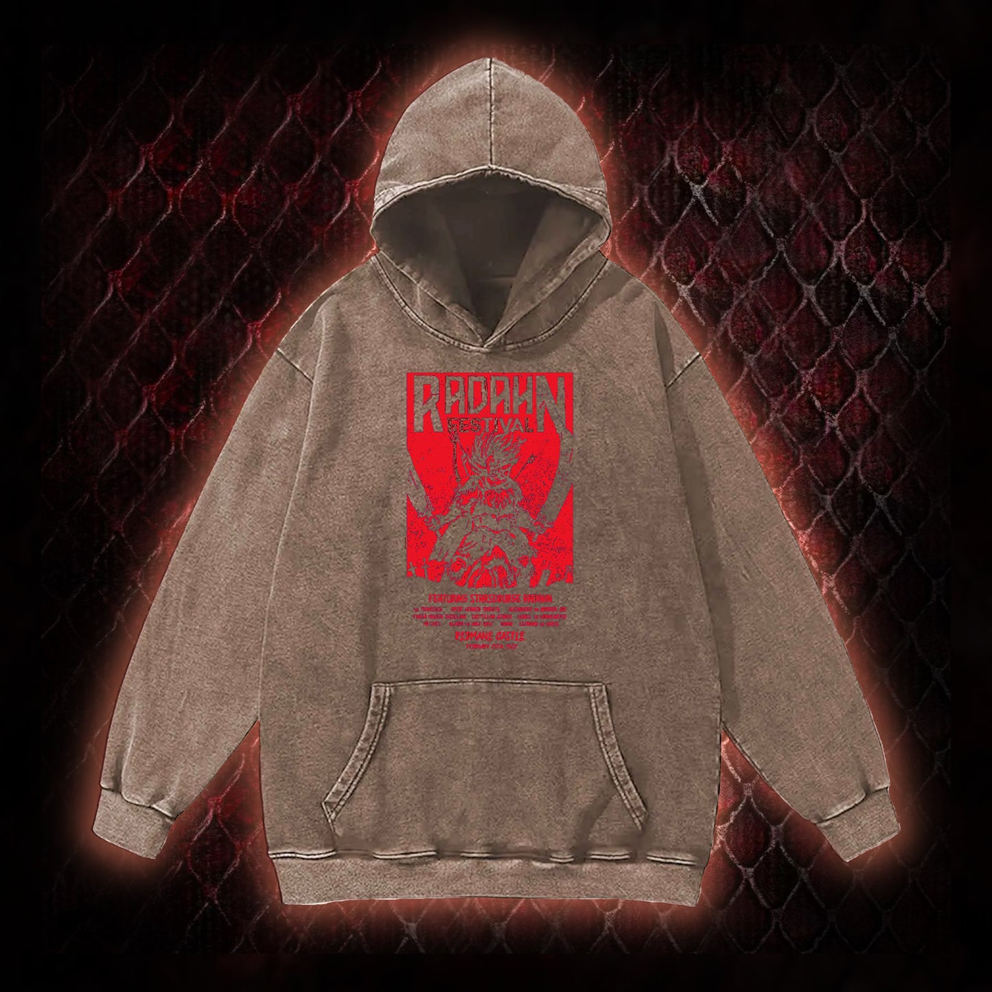 Battle Festival Vintage Washed Hoodie