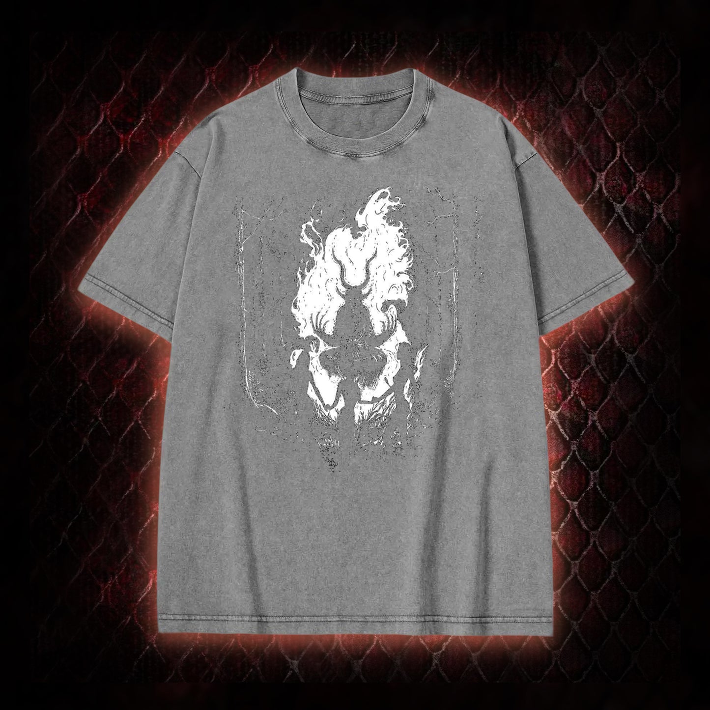 Gothic Forest Ritual Graphic Vintage-T-Shirt - Dark Aesthetic Essential for Casual & Themed Wear