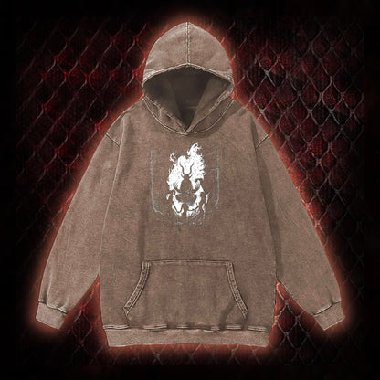 Gothic Forest Ritual Graphic Vintage-Hoodie - Dark Aesthetic Essential for Casual & Themed Wear