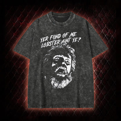 One Flew Over the Cuckoo's Nest 'Yer Fond of Me Lobster' Classic Film Quote Graphic Vintage-T-Shirt - Cult Cinema Tribute Piece