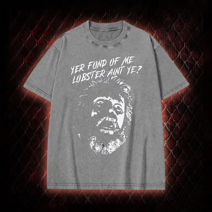 One Flew Over the Cuckoo's Nest 'Yer Fond of Me Lobster' Classic Film Quote Graphic Vintage-T-Shirt - Cult Cinema Tribute Piece