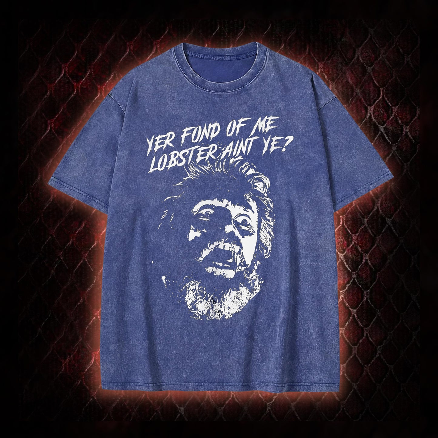 One Flew Over the Cuckoo's Nest 'Yer Fond of Me Lobster' Classic Film Quote Graphic Vintage-T-Shirt - Cult Cinema Tribute Piece