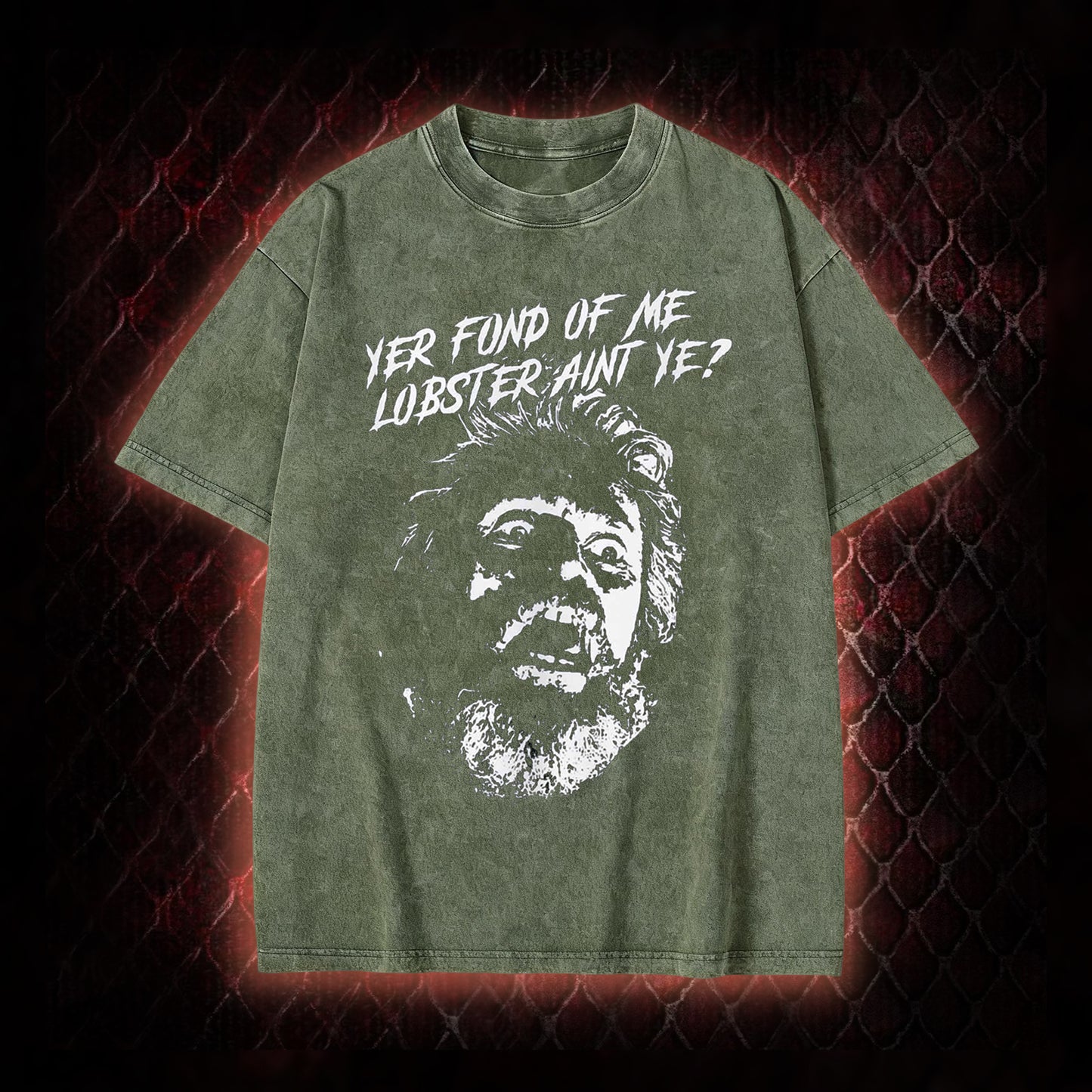 One Flew Over the Cuckoo's Nest 'Yer Fond of Me Lobster' Classic Film Quote Graphic Vintage-T-Shirt - Cult Cinema Tribute Piece