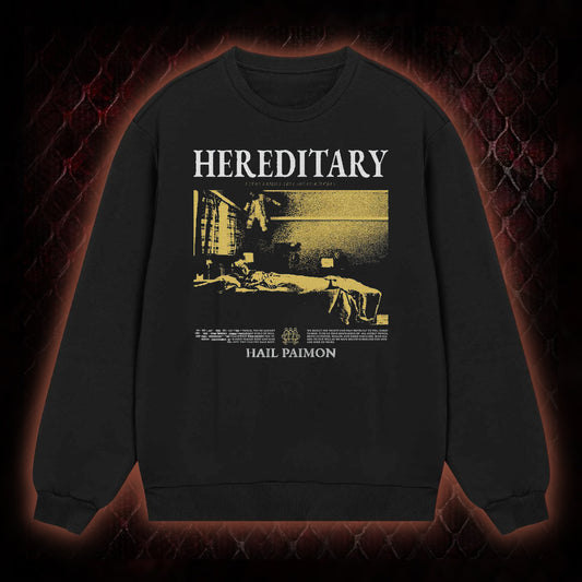 Hereditary 'Hail Paimon' Psychological Horror Graphic Classic-Long-Sleeved - Modern Cult Horror Tribute Piece