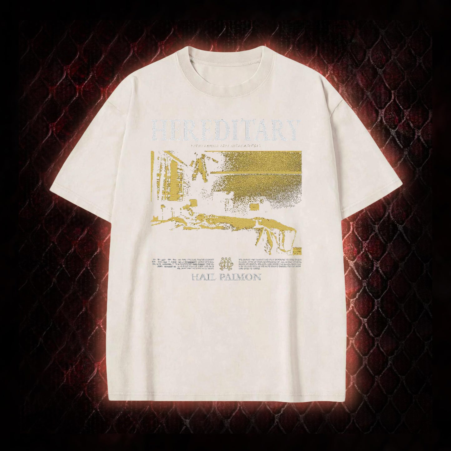 Hereditary 'Hail Paimon' Psychological Horror Graphic Vintage-T-Shirt - Modern Cult Horror Tribute Piece