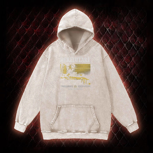 Hereditary 'Hail Paimon' Psychological Horror Graphic Vintage-Hoodie - Modern Cult Horror Tribute Piece