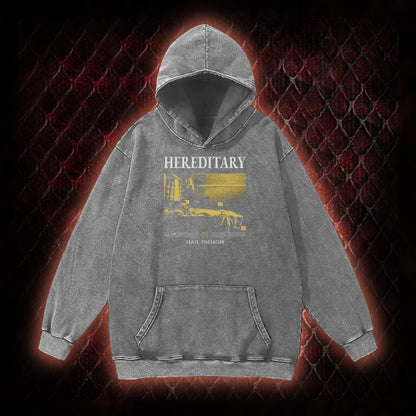 Hereditary 'Hail Paimon' Psychological Horror Graphic Vintage-Hoodie - Modern Cult Horror Tribute Piece