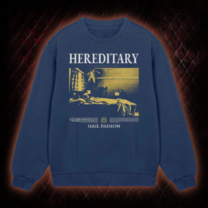 Hereditary 'Hail Paimon' Psychological Horror Graphic Classic-Long-Sleeved - Modern Cult Horror Tribute Piece