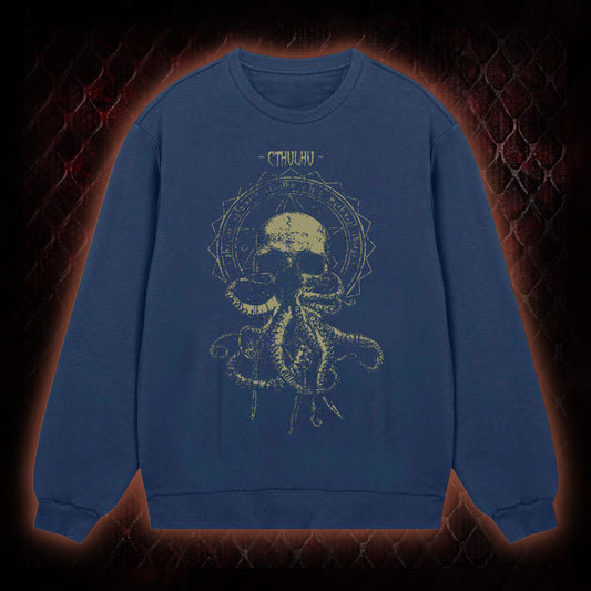 Cthulhu Mythos Skull-Tentacle Occult Sweatshirt