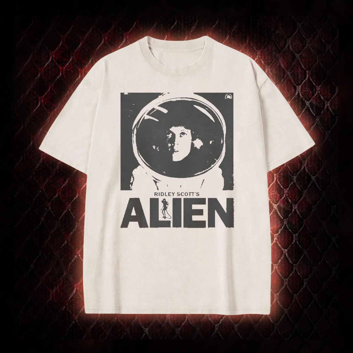 Ridley Scott's Alien Ellen Ripley Astronaut Graphic Vintage-T-Shirt - Sci-Fi Horror Franchise Icon Tribute Piece