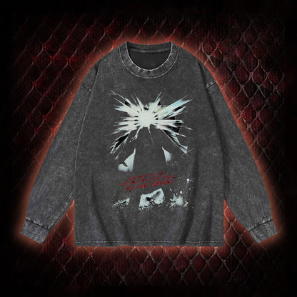 The Thing (1982) 'Wait Here For A Little While' Body Horror Graphic Vintage-Sweatshirt  - John Carpenter Sci-Fi Horror Tribute Piece