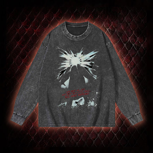 The Thing (1982) 'Wait Here For A Little While' Body Horror Graphic Vintage-Sweatshirt  - John Carpenter Sci-Fi Horror Tribute Piece