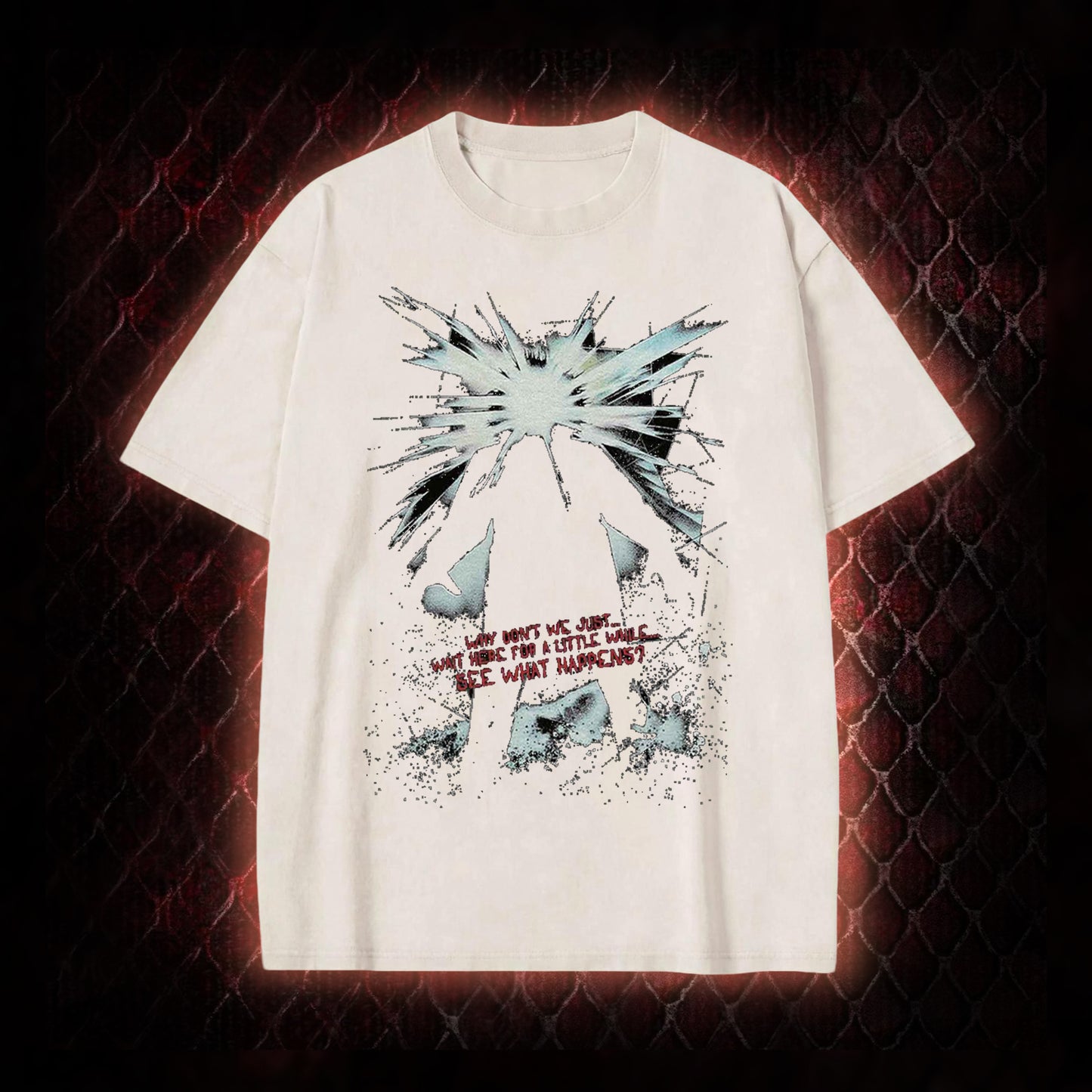 The Thing (1982) 'Wait Here For A Little While' Body Horror Graphic Vintage-T-Shirt - John Carpenter Sci-Fi Horror Tribute Piece