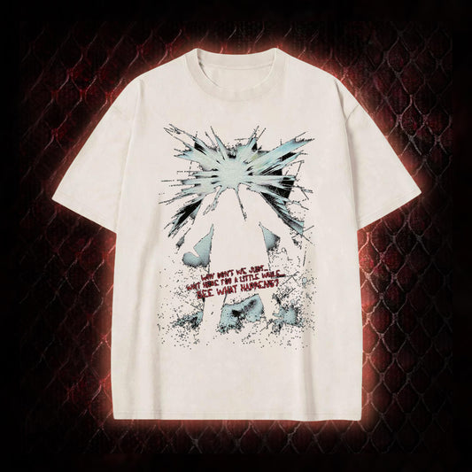 The Thing (1982) 'Wait Here For A Little While' Body Horror Graphic Vintage-T-Shirt - John Carpenter Sci-Fi Horror Tribute Piece