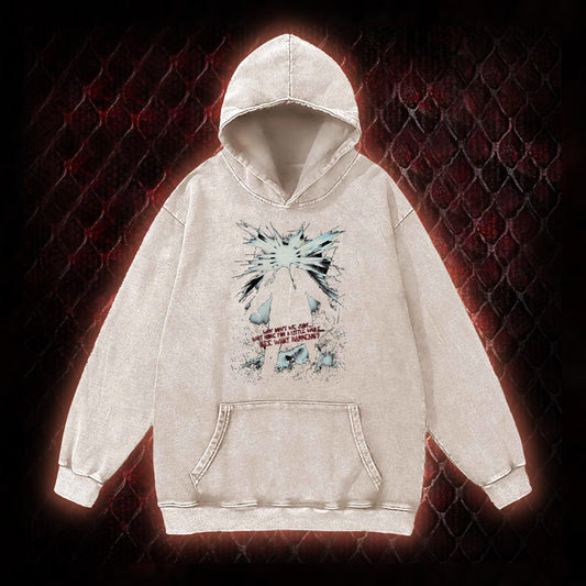 The Thing (1982) 'Wait Here For A Little While' Body Horror Graphic Vintage-Hoodie - John Carpenter Sci-Fi Horror Tribute Piece