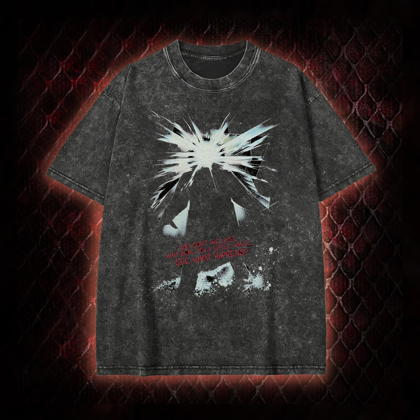 The Thing (1982) 'Wait Here For A Little While' Body Horror Graphic Vintage-T-Shirt - John Carpenter Sci-Fi Horror Tribute Piece