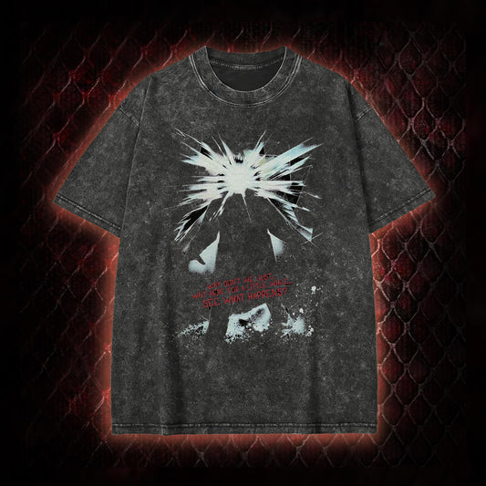 The Thing (1982) 'Wait Here For A Little While' Body Horror Graphic Vintage-T-Shirt - John Carpenter Sci-Fi Horror Tribute Piece