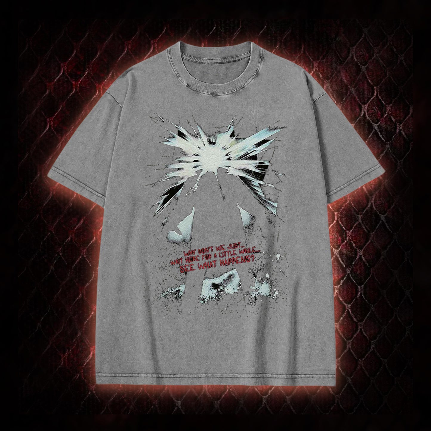 The Thing (1982) 'Wait Here For A Little While' Body Horror Graphic Vintage-T-Shirt - John Carpenter Sci-Fi Horror Tribute Piece