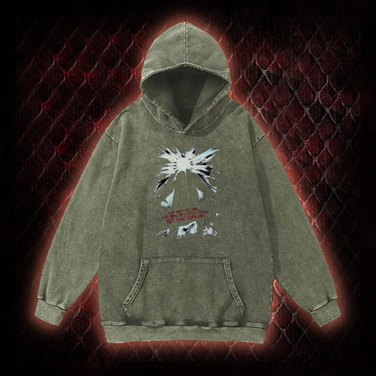 The Thing (1982) 'Wait Here For A Little While' Body Horror Graphic Vintage-Hoodie - John Carpenter Sci-Fi Horror Tribute Piece