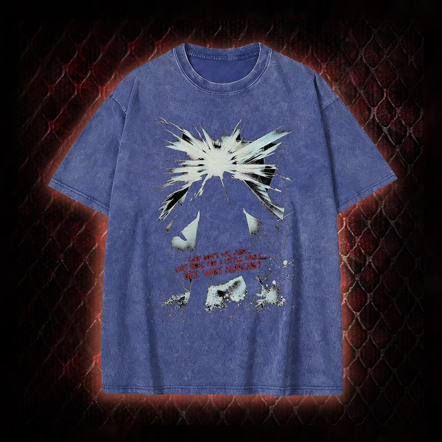 The Thing (1982) 'Wait Here For A Little While' Body Horror Graphic Vintage-T-Shirt - John Carpenter Sci-Fi Horror Tribute Piece