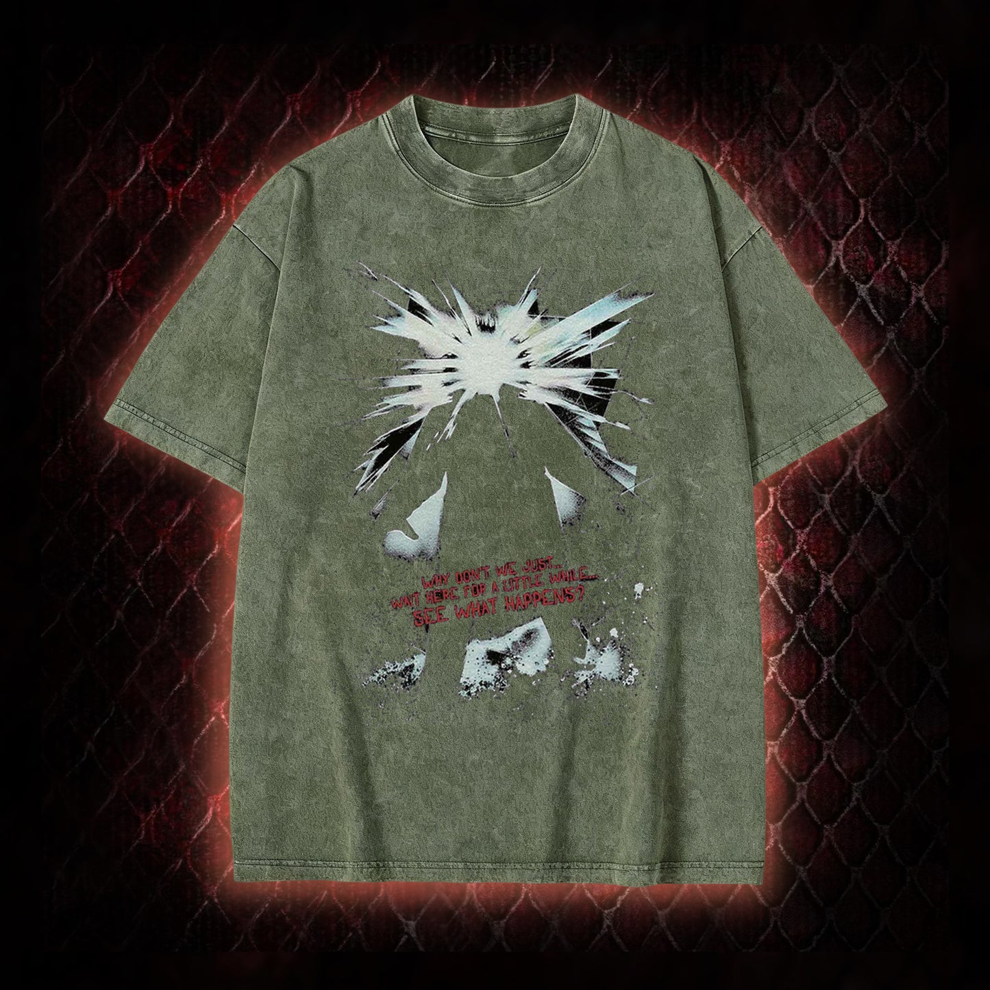 The Thing (1982) 'Wait Here For A Little While' Body Horror Graphic Vintage-T-Shirt - John Carpenter Sci-Fi Horror Tribute Piece