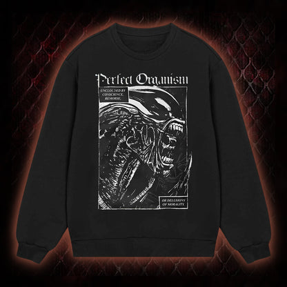 Alien 'Perfect Organism' Xenomorph Graphic Classic-Long-Sleeved - Sci-Fi Horror Franchise Icon Tribute Piece