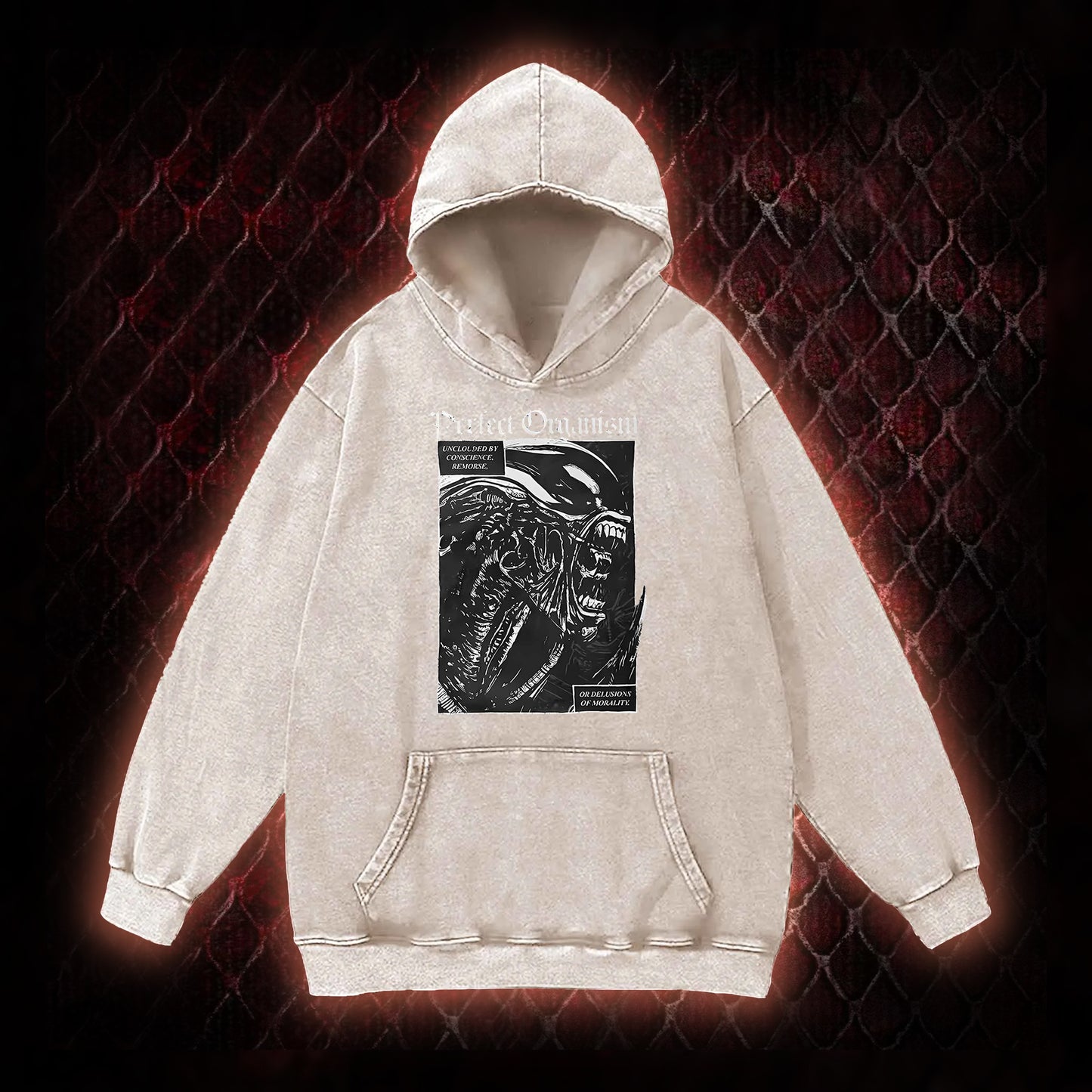 Alien Perfect Organism Vintage Washed Hoodie