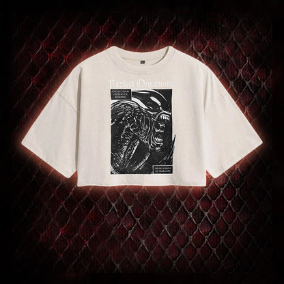 Alien Perfect Organism Washed Cropped T-shirt