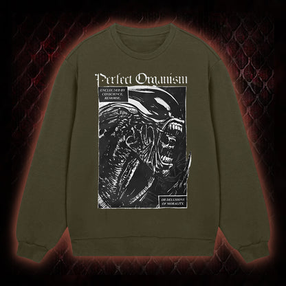 Alien 'Perfect Organism' Xenomorph Graphic Classic-Long-Sleeved - Sci-Fi Horror Franchise Icon Tribute Piece