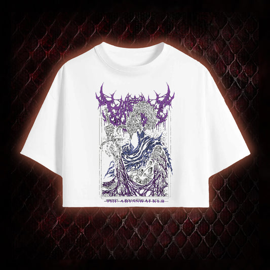 Dark Souls Artorias 'The Abysswalker' Graphic Cropped T-shirt  - FromSoftware Dark Fantasy Tribute Piece