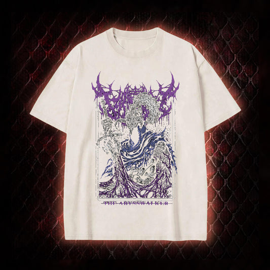 Dark Souls Artorias 'The Abysswalker' Graphic Vintage-T-Shirt - FromSoftware Dark Fantasy Tribute Piece
