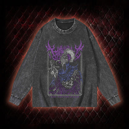 Dark Souls Artorias 'The Abysswalker' Graphic Vintage-Sweatshirt  - FromSoftware Dark Fantasy Tribute Piece