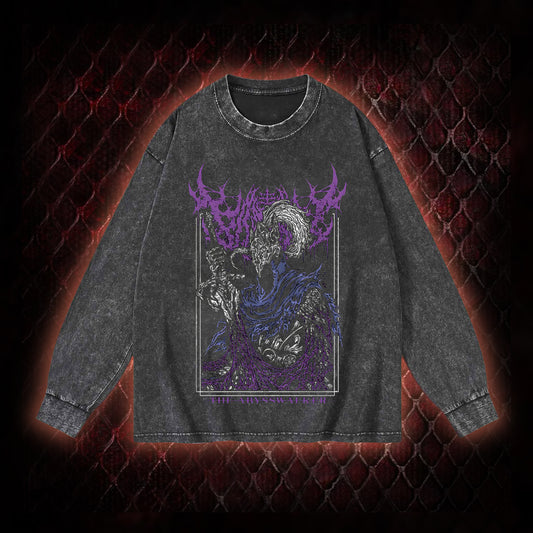 Dark Souls Artorias 'The Abysswalker' Graphic Vintage-Sweatshirt  - FromSoftware Dark Fantasy Tribute Piece