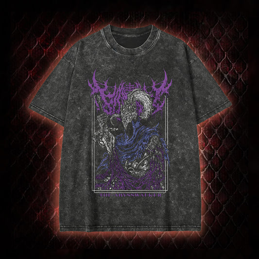 Dark Souls Artorias 'The Abysswalker' Graphic Vintage-T-Shirt - FromSoftware Dark Fantasy Tribute Piece