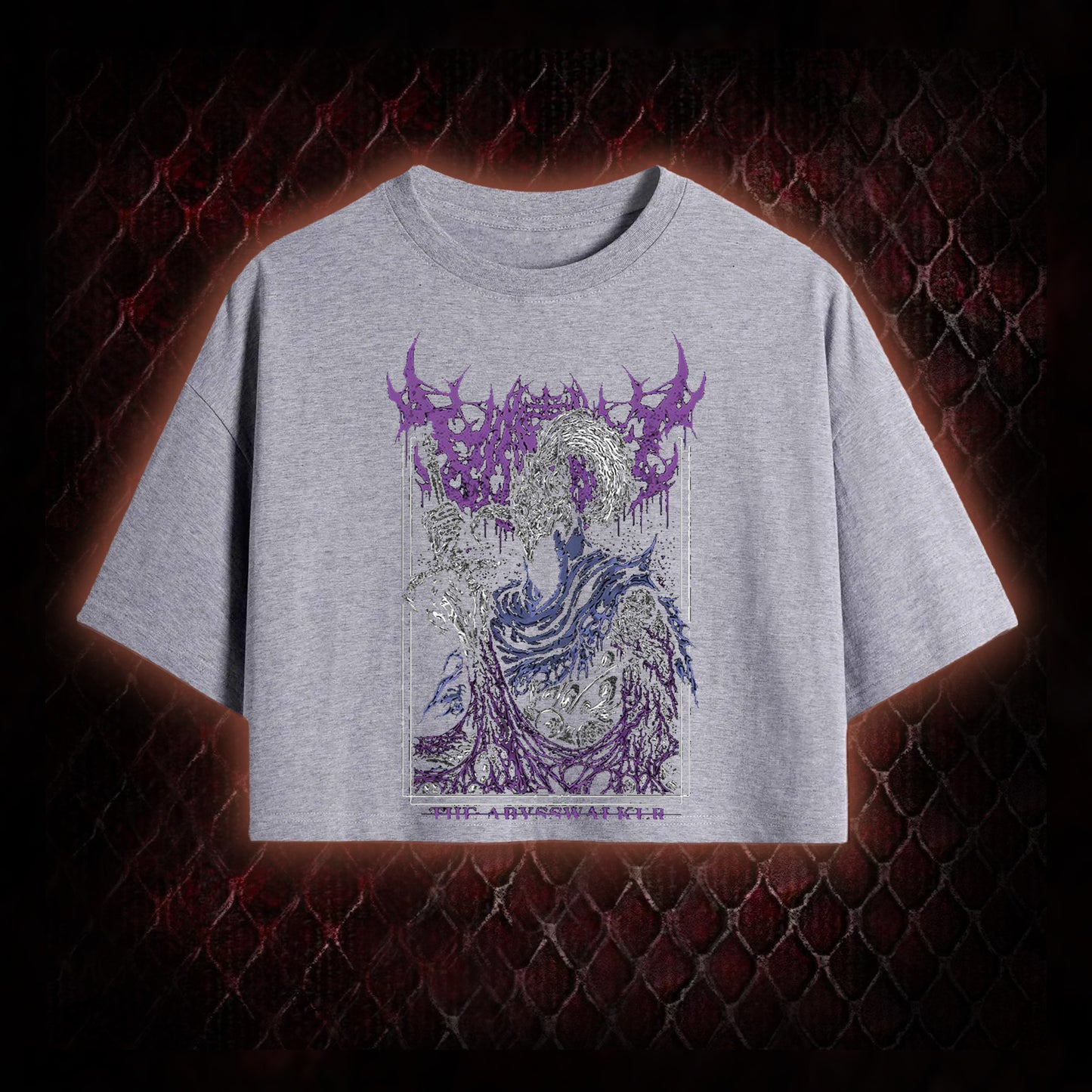 Dark Souls Artorias 'The Abysswalker' Graphic Cropped T-shirt  - FromSoftware Dark Fantasy Tribute Piece