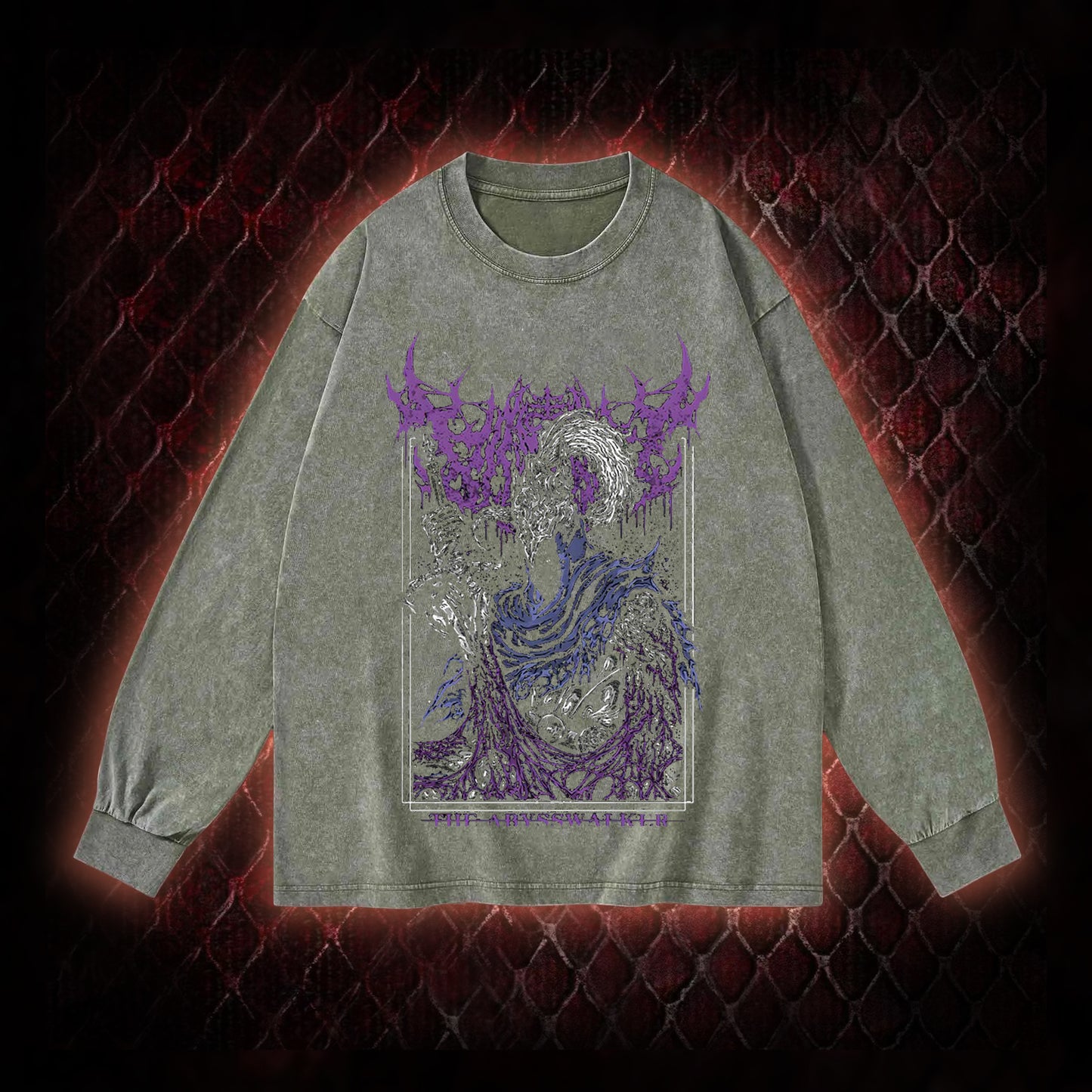 Dark Souls Artorias 'The Abysswalker' Graphic Vintage-Sweatshirt  - FromSoftware Dark Fantasy Tribute Piece