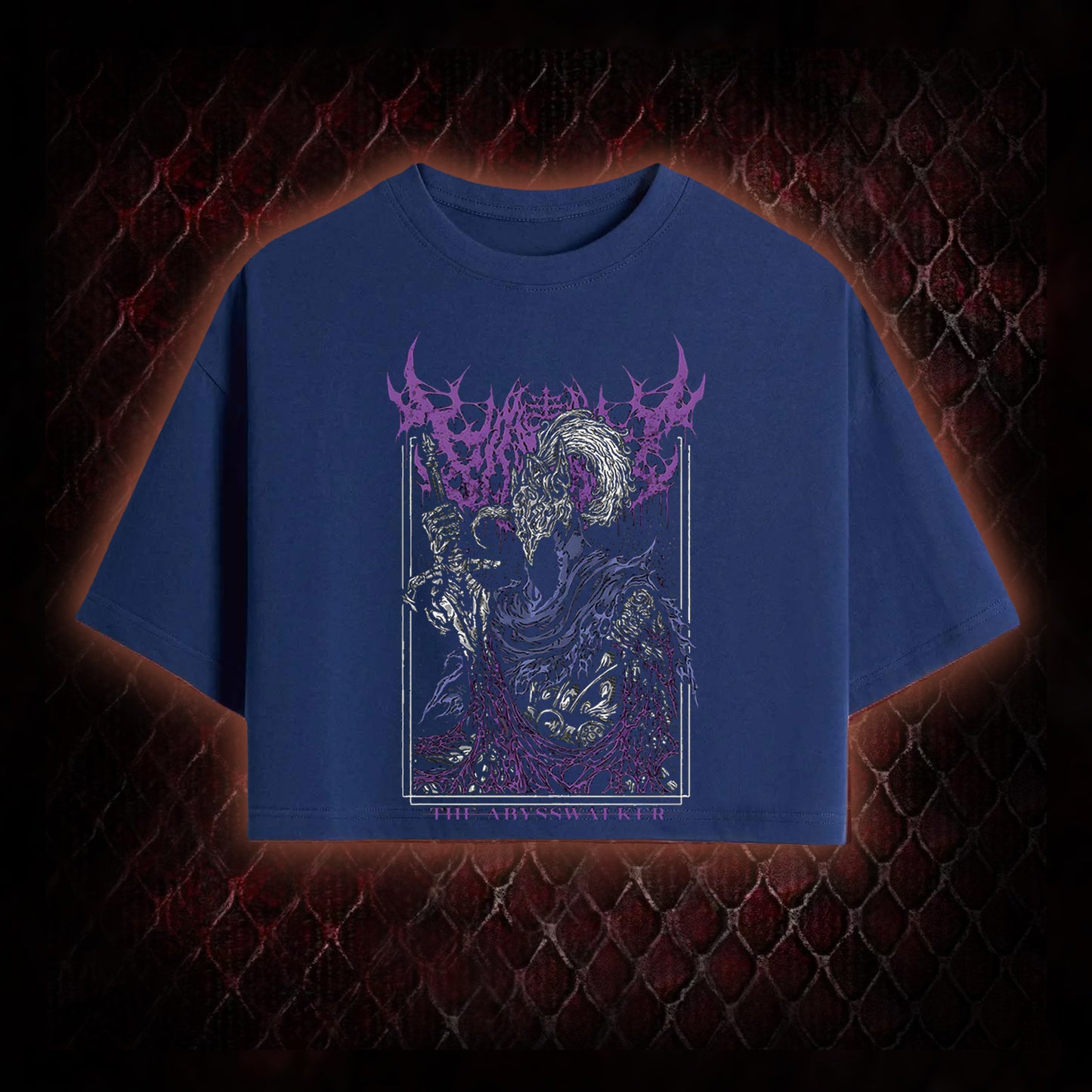 Dark Souls Artorias 'The Abysswalker' Graphic Cropped T-shirt  - FromSoftware Dark Fantasy Tribute Piece