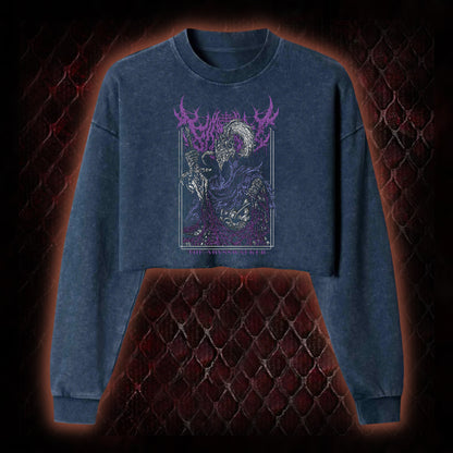 Abysswalker Washed Cropped Sweatshirt