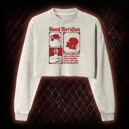 Blood Meridian Washed Cropped Sweatshirt