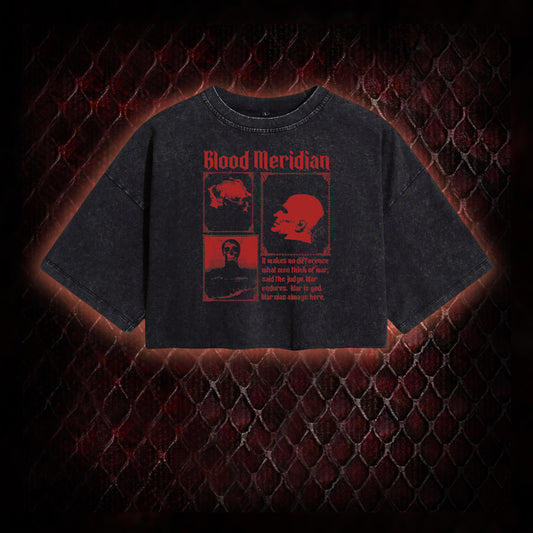 Blood Meridian Washed Cropped T-shirt