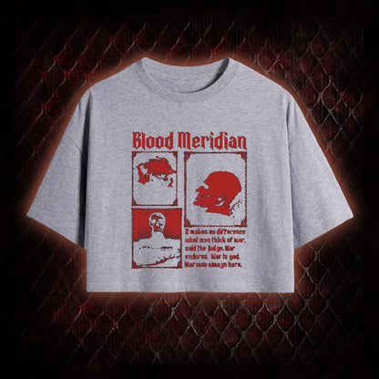 Blood Meridian 'The Judge' Dark Western Literature Graphic Cropped T-shirt  - Cormac McCarthy Novel Tribute Piece