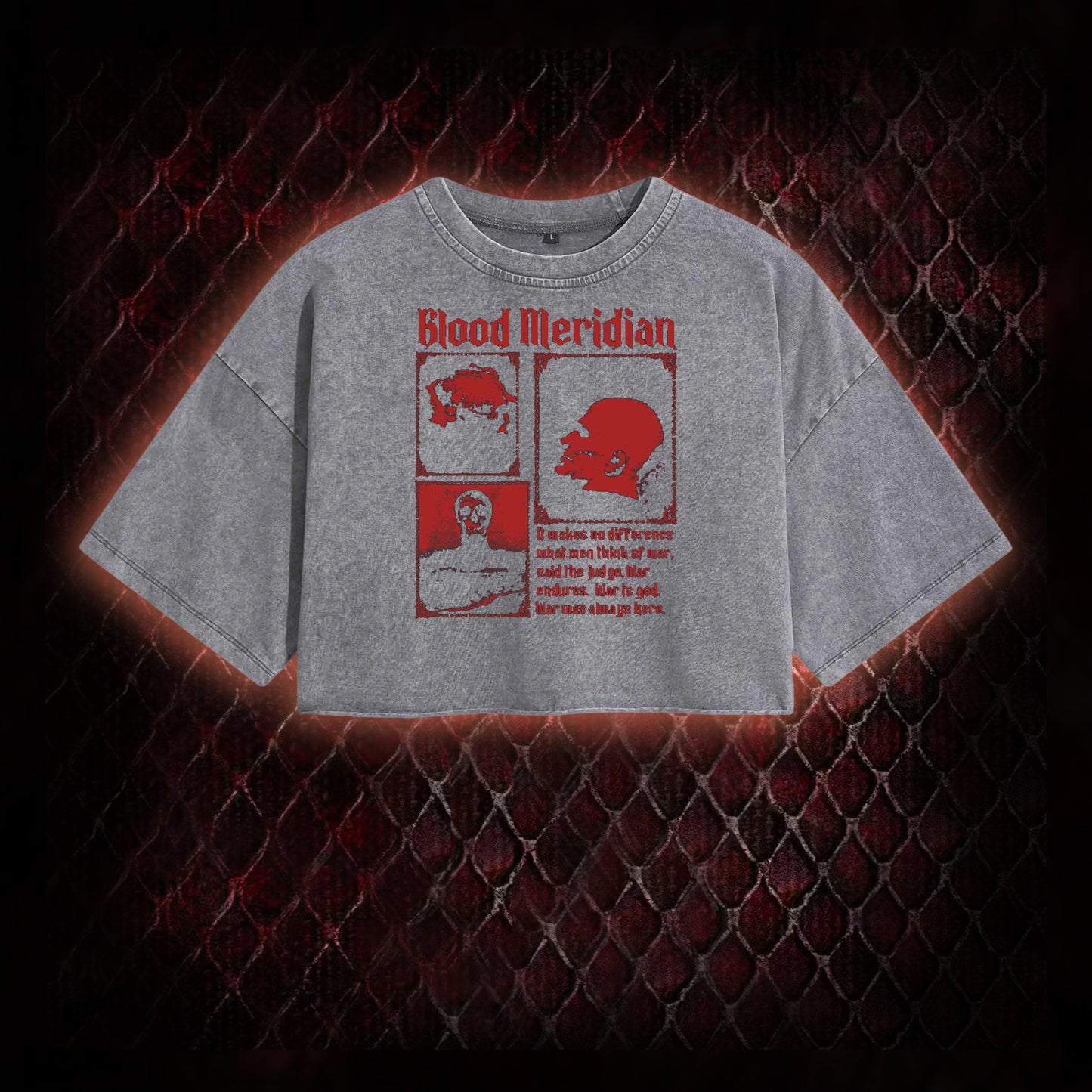 Blood Meridian Washed Cropped T-shirt