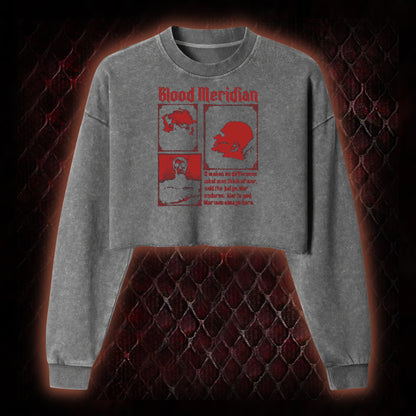 Blood Meridian Washed Cropped Sweatshirt