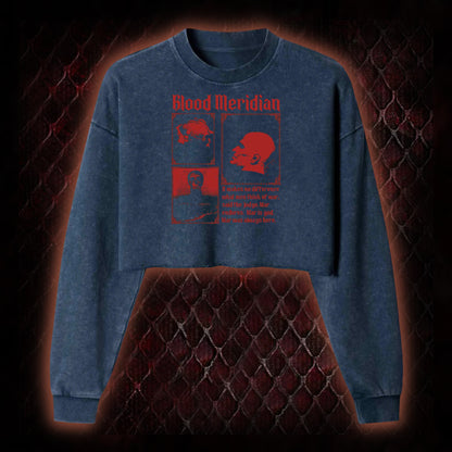 Blood Meridian Washed Cropped Sweatshirt
