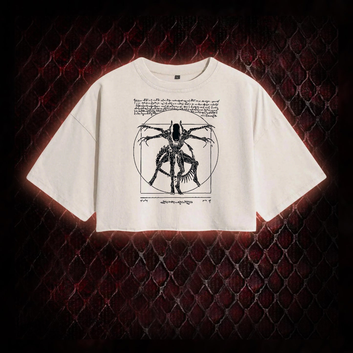 Alien Vintage Washed Cropped T-shirt