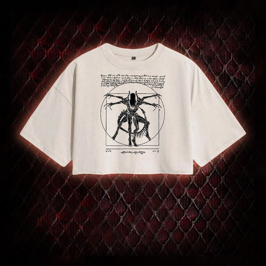 Alien Vintage Washed Cropped T-shirt