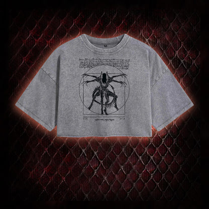 Alien Vintage Washed Cropped T-shirt