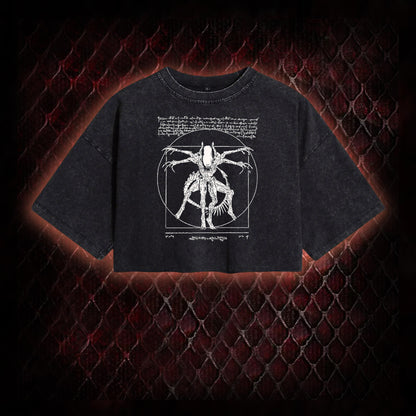 Alien Vintage Washed Cropped T-shirt