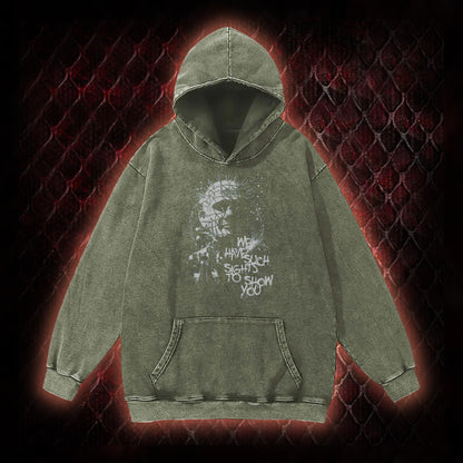 Hellraiser Pinhead 'We Have Such Sights To Show You' Graphic Vintage-Hoodie - Cult Horror Icon Tribute Piece
