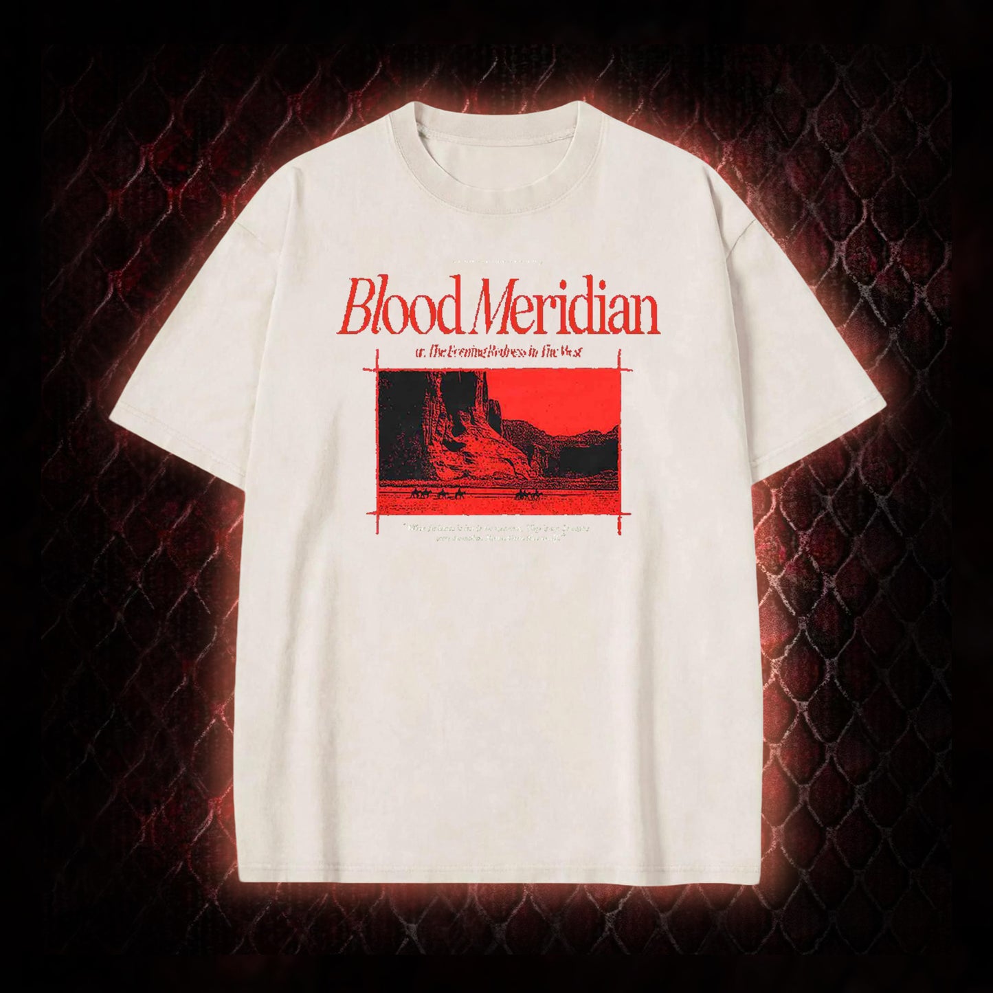 Blood Meridian Dark Literary Vintage Washed T-shirt